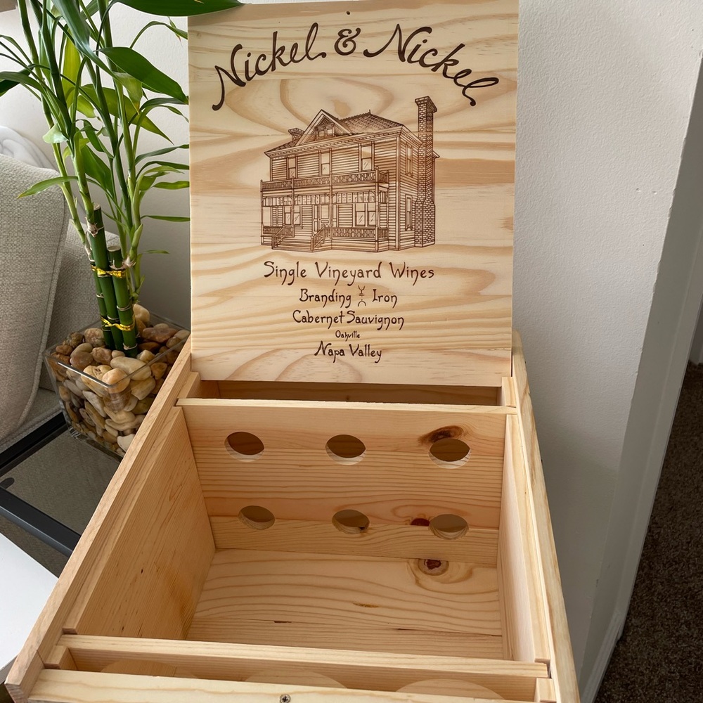 SOLD Nickel & Nickel Wood Wine Box/Crate
